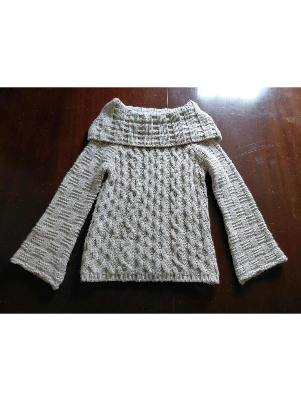 Silvia Novelli Knit Sweater Womens Medium Wool Blend Brown Turtleneck Italy